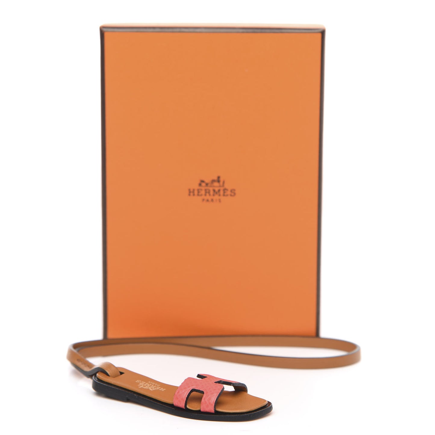 Epsom Butler Calfskin Hunter Oran Nano Bag Charm Rose Texas