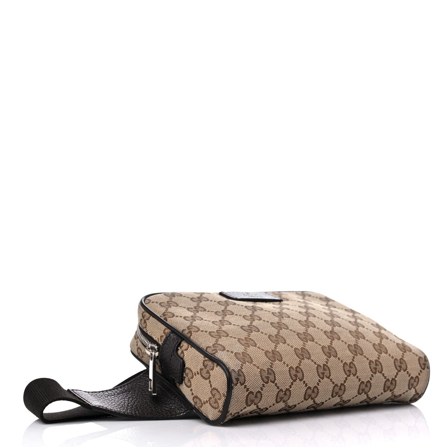Monogram Dollar Calfskin Belt Bag Beige Ebony Testa di Moro Marrone Scuro