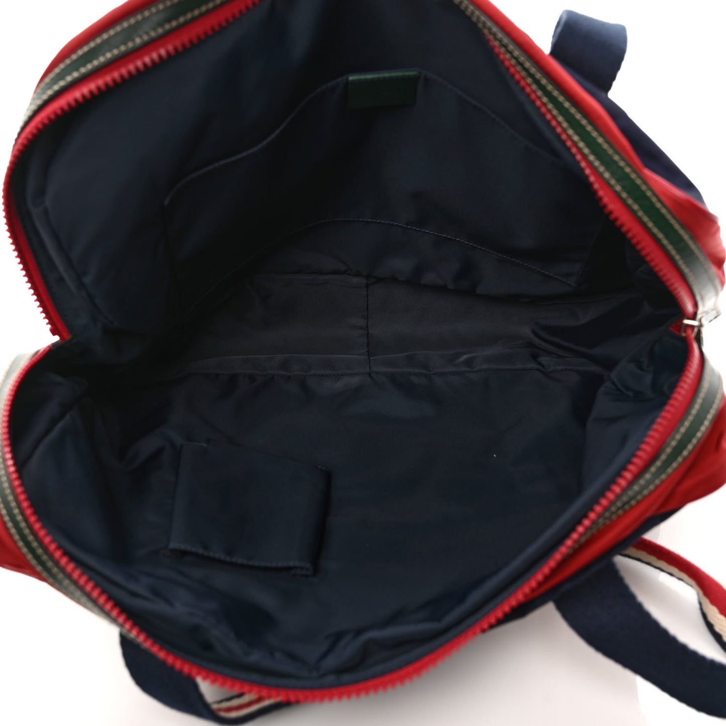Nylon Tote Blue Red Multicolor