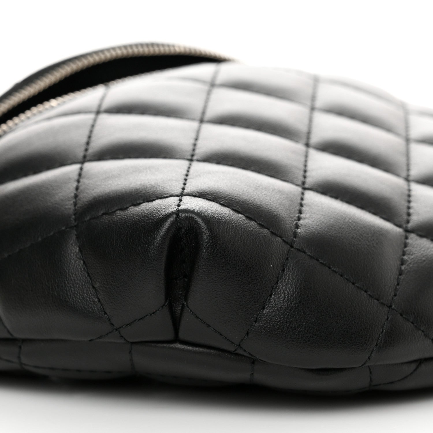 Chanel Calfskin Quilted Waist Belt Bag Black 8 of 10