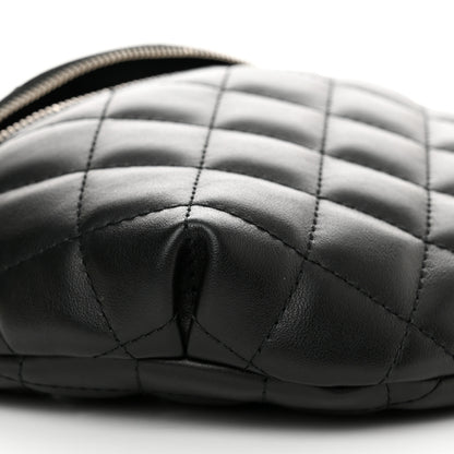 Chanel Calfskin Quilted Waist Belt Bag Black 8 of 10