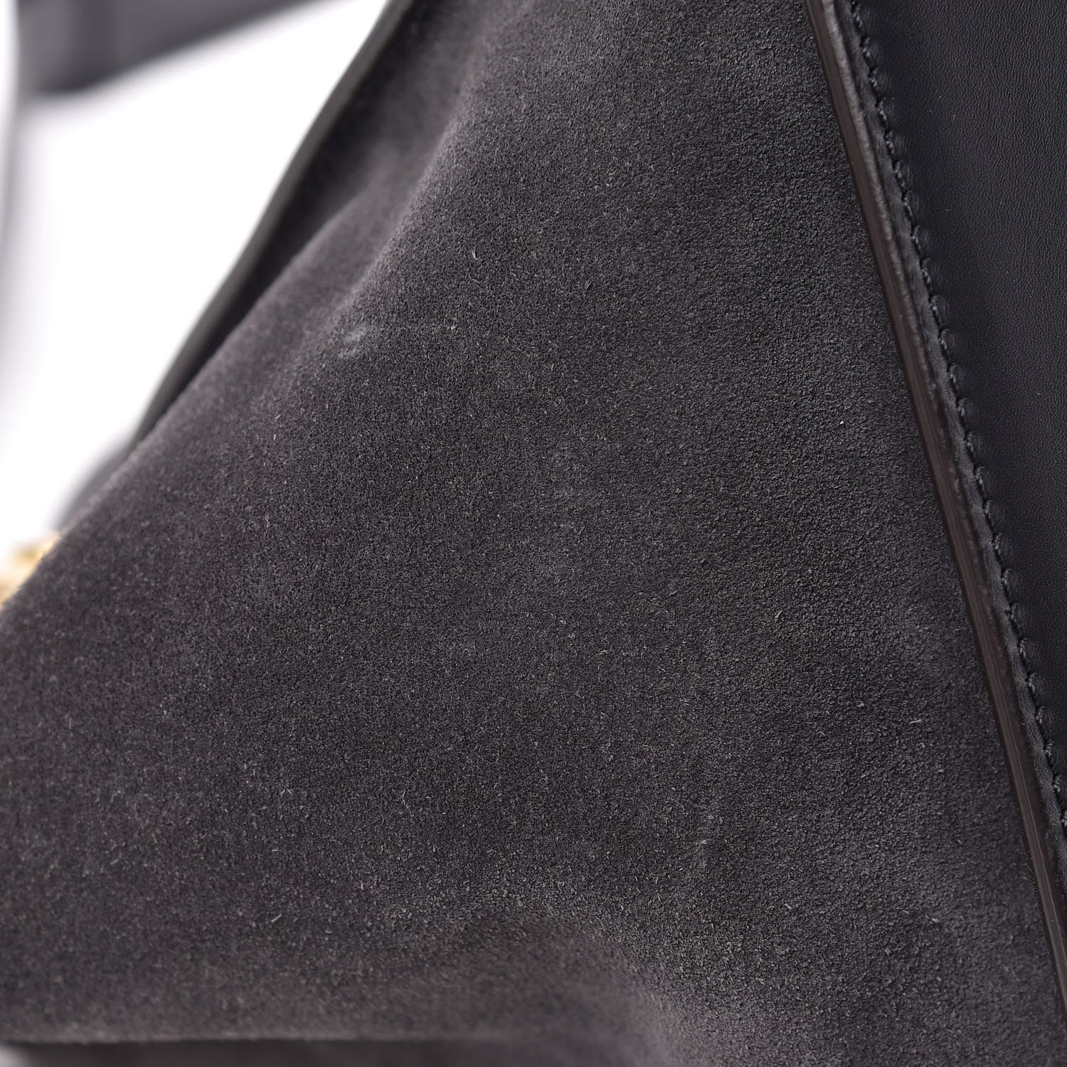 Celine Smooth Calfskin Suede Medium Trapeze Navy 17 of 17