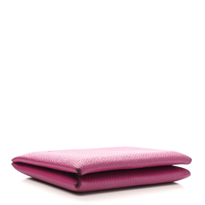 Hermes Epsom Calvi Card Case Rose Pourpre 4 of 11
