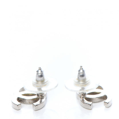 Chanel Crystal CC Earrings Silver 3 of 3