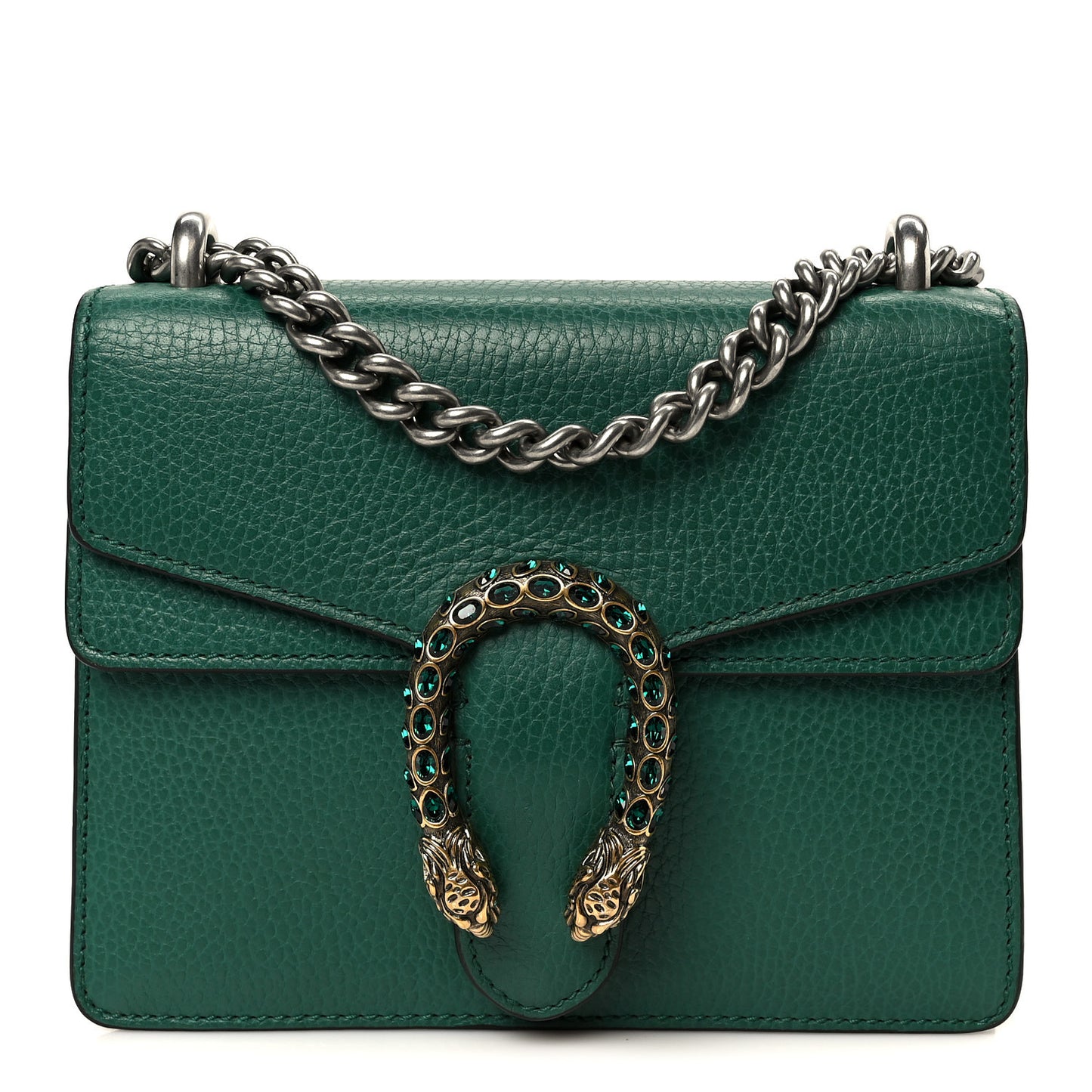 Calfskin Mini Dionysus Shoulder Bag Emerald