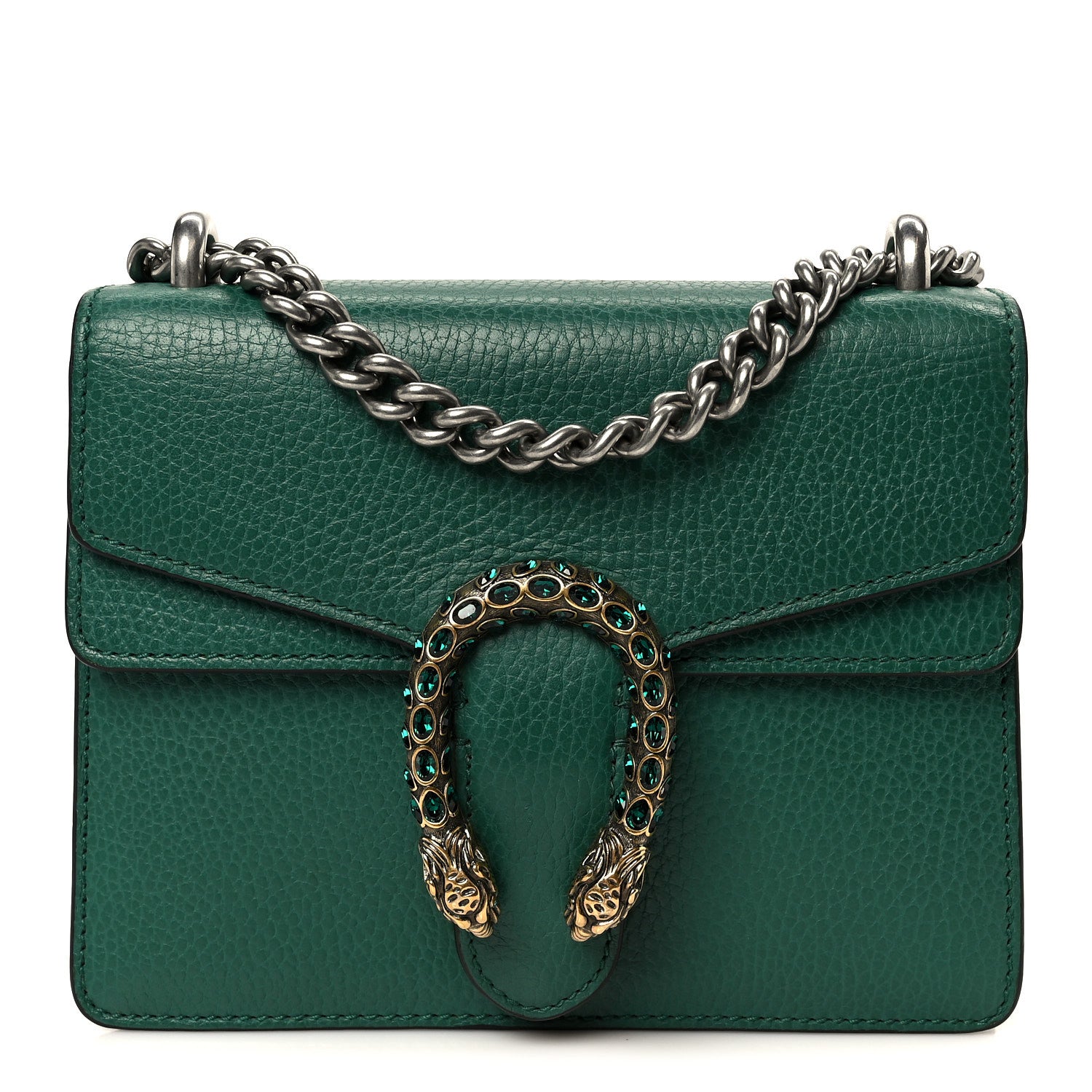 Gucci Calfskin Mini Dionysus Shoulder Bag Emerald 1 of 11