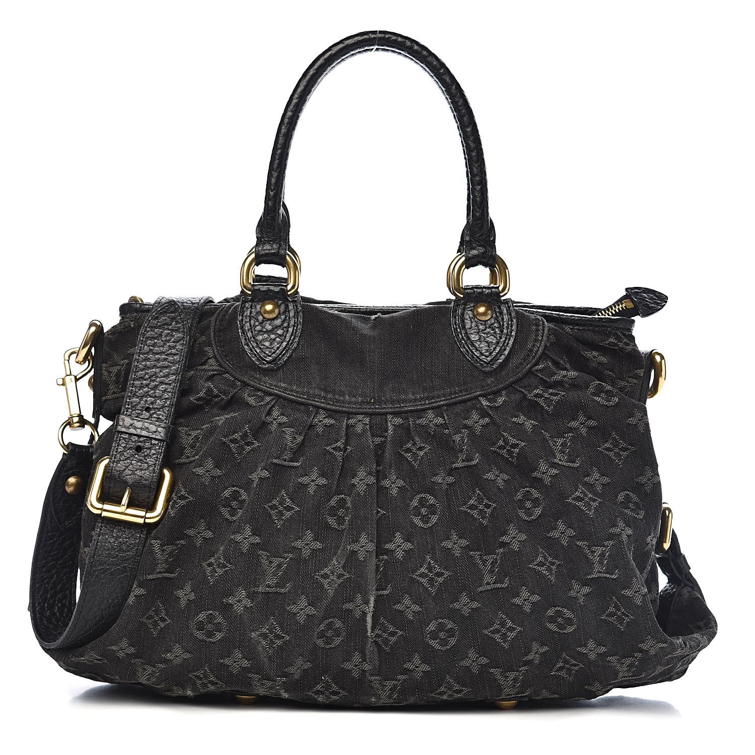 Louis Vuitton Denim Neo Cabby MM Black 1 of 17