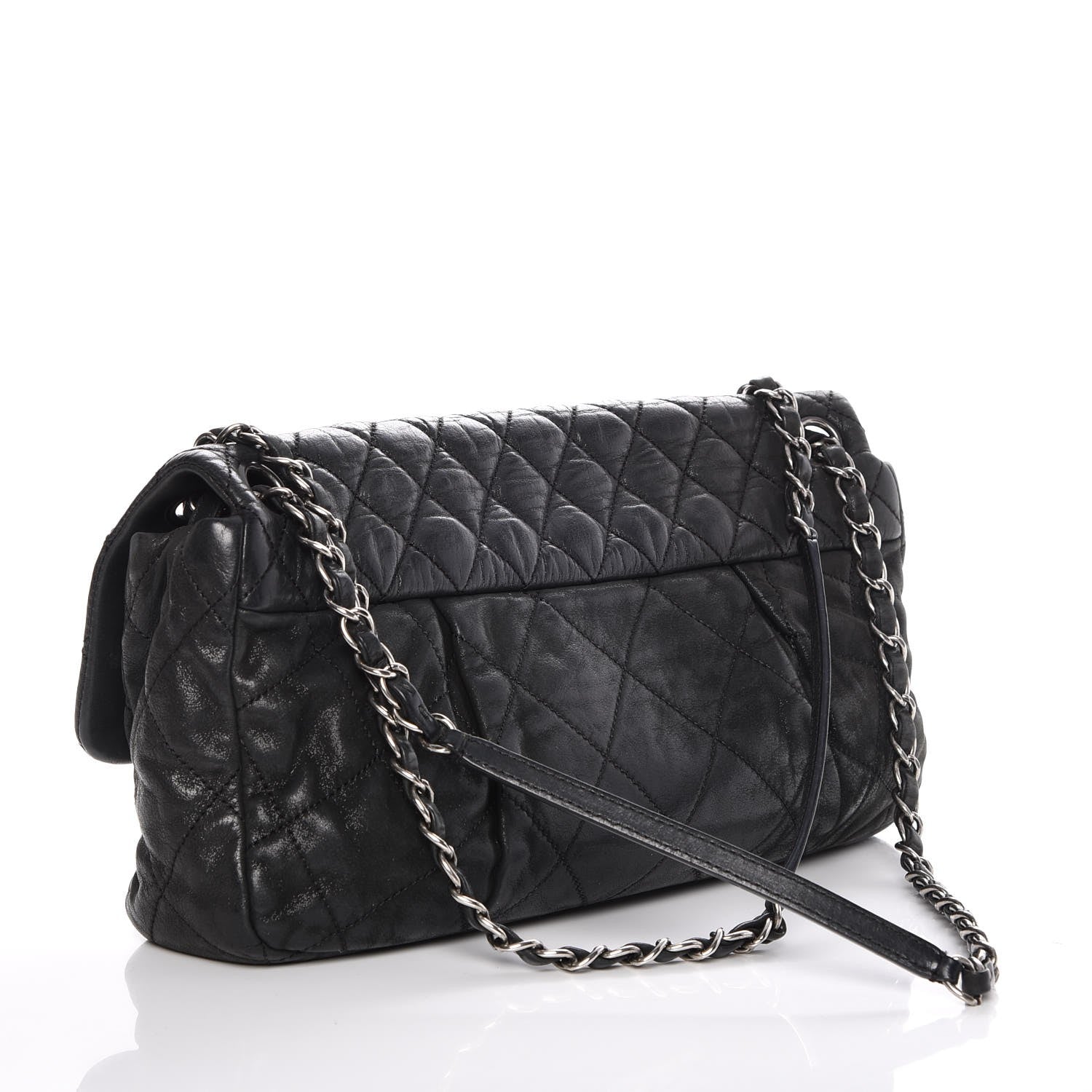 Chanel Iridescent Calfskin Large Chic Quilt Flap Black 3 of 7