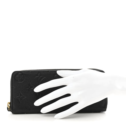 Louis Vuitton Empreinte Clemence Wallet Black 2 of 9
