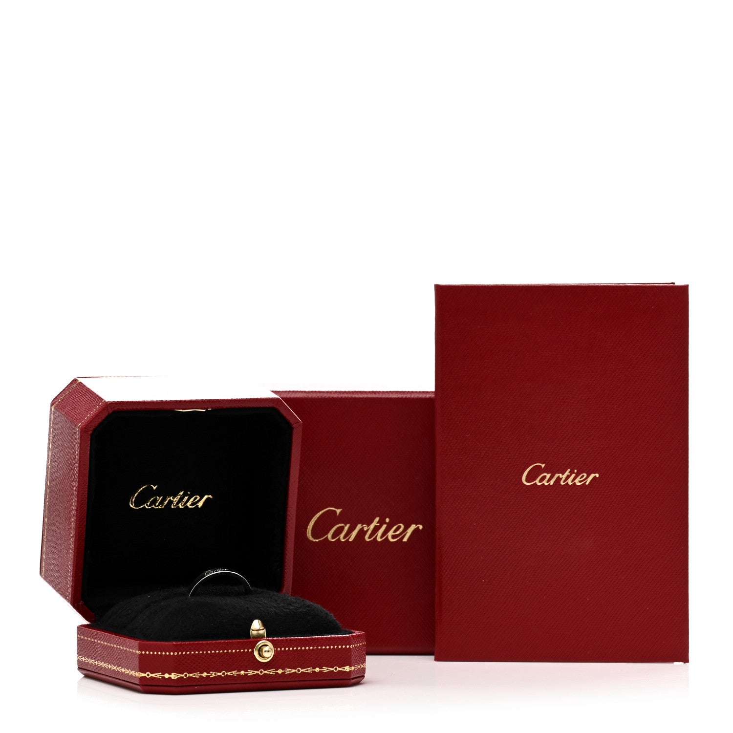 Cartier Platinum 3mm C De Cartier Wedding Band Ring 58 8.5 4 of 4