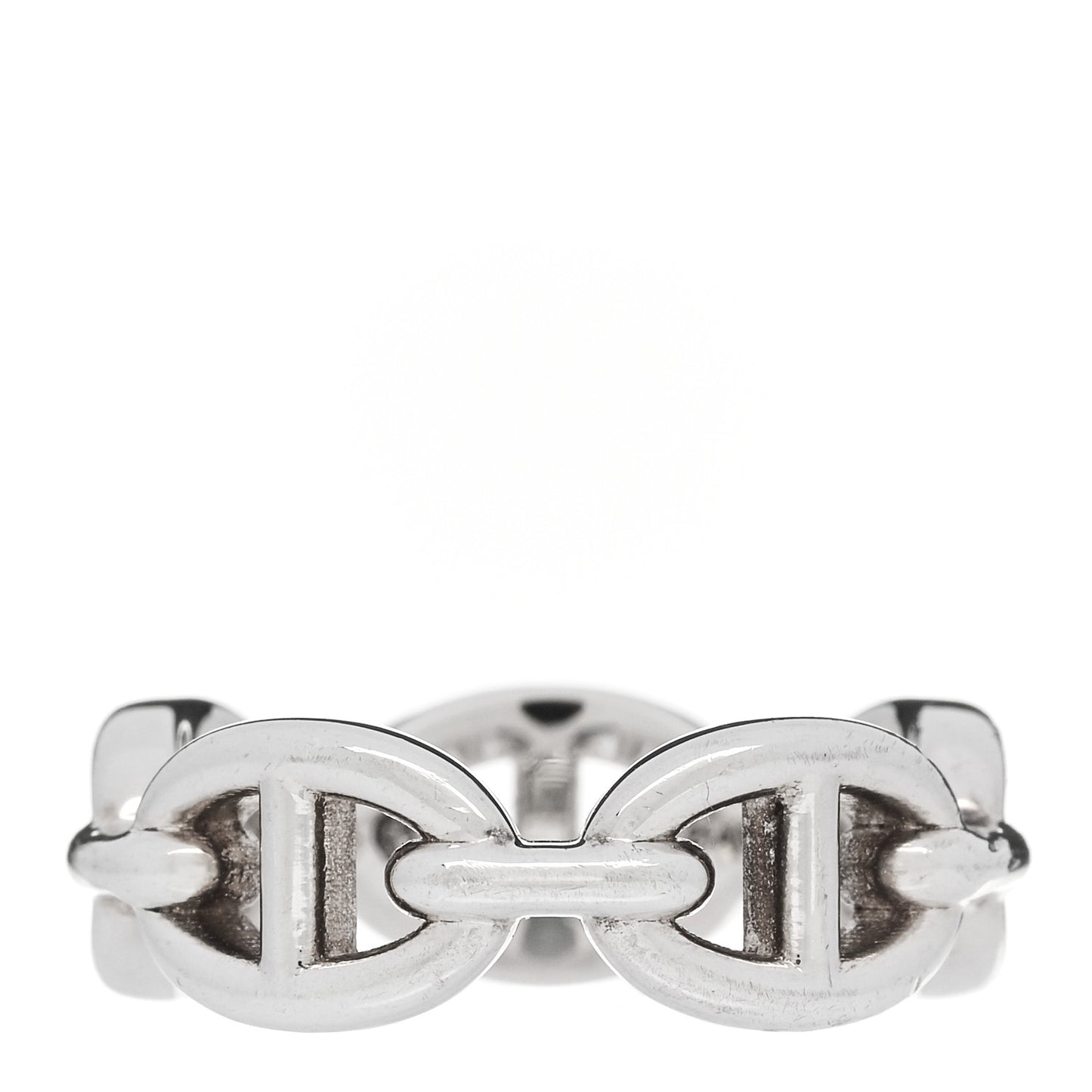 Sterling Silver PM Chaine d'Ancre Enchainee Band Ring 52 6