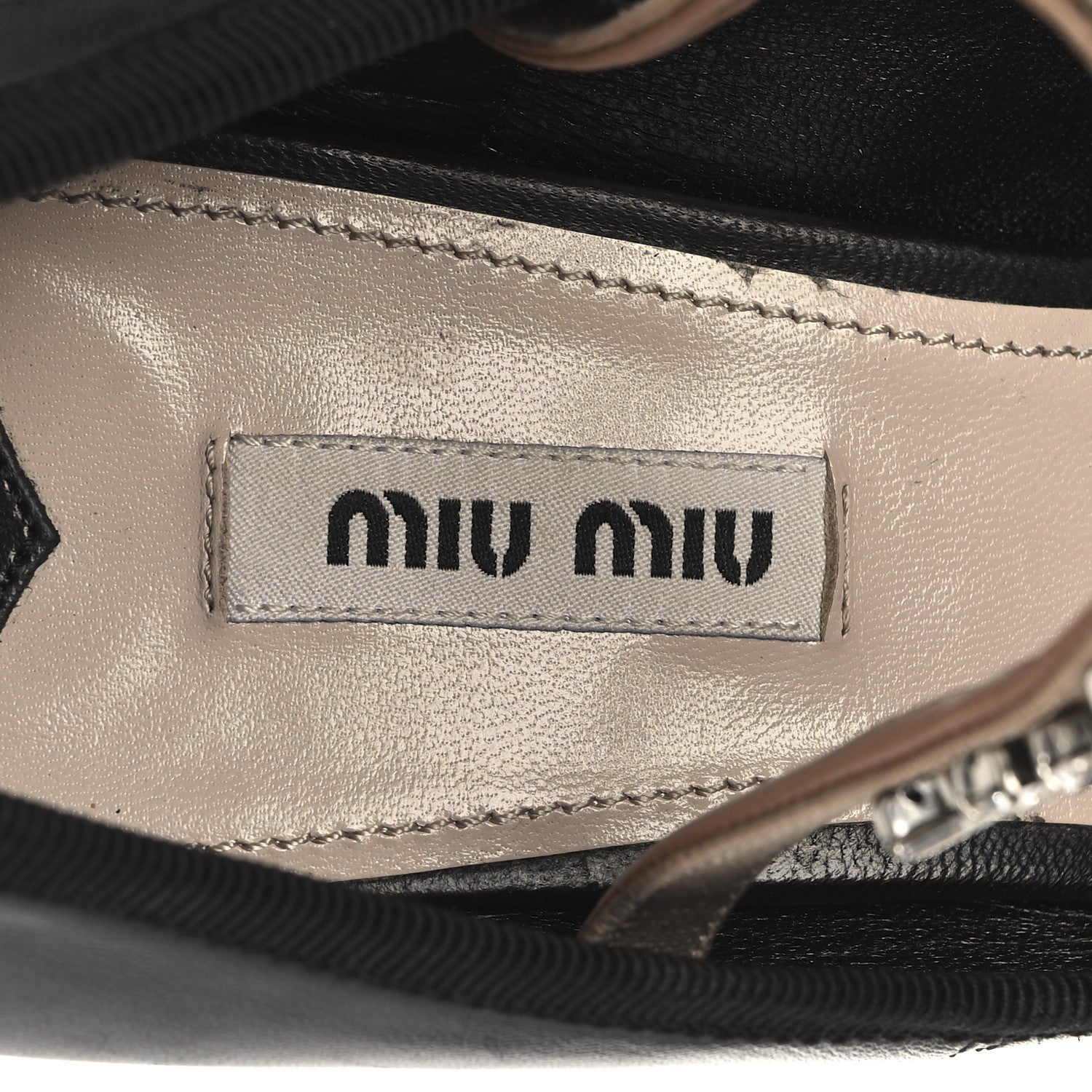 Miu Miu Nappa Ruched Pumps Black 41 Black 8 of 9