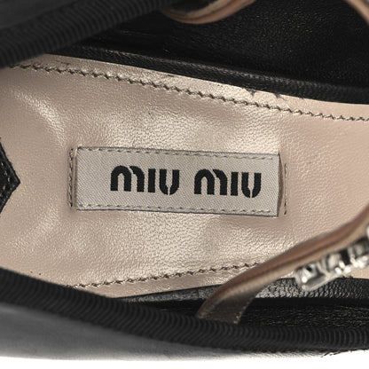 Miu Miu Nappa Ruched Pumps Black 41 Black 8 of 9