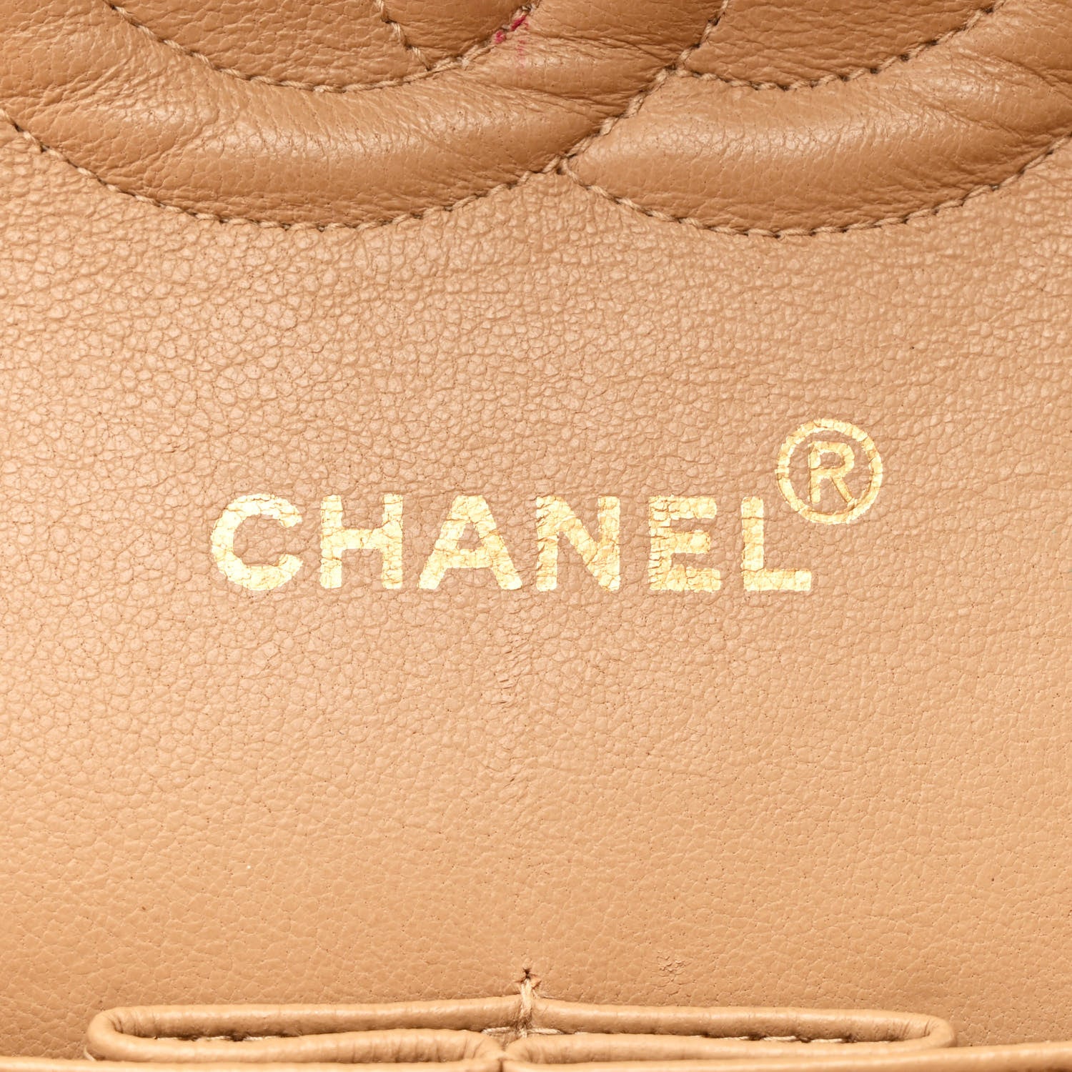Chanel Lambskin Quilted Medium Double Flap Beige 5 of 11
