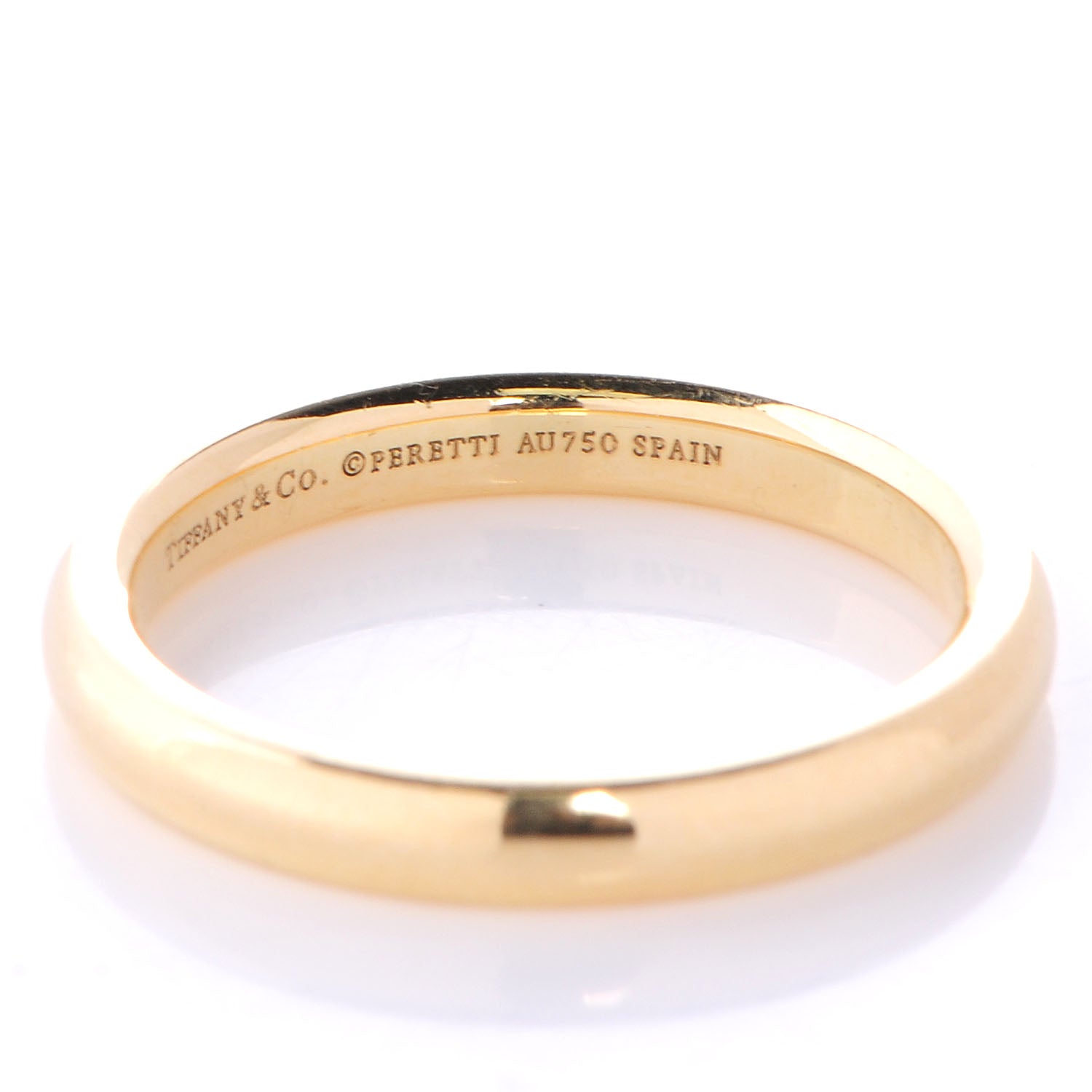 Tiffany 18k Yellow Gold Elsa Peretti Stacking Band Ring 7 3 of 4