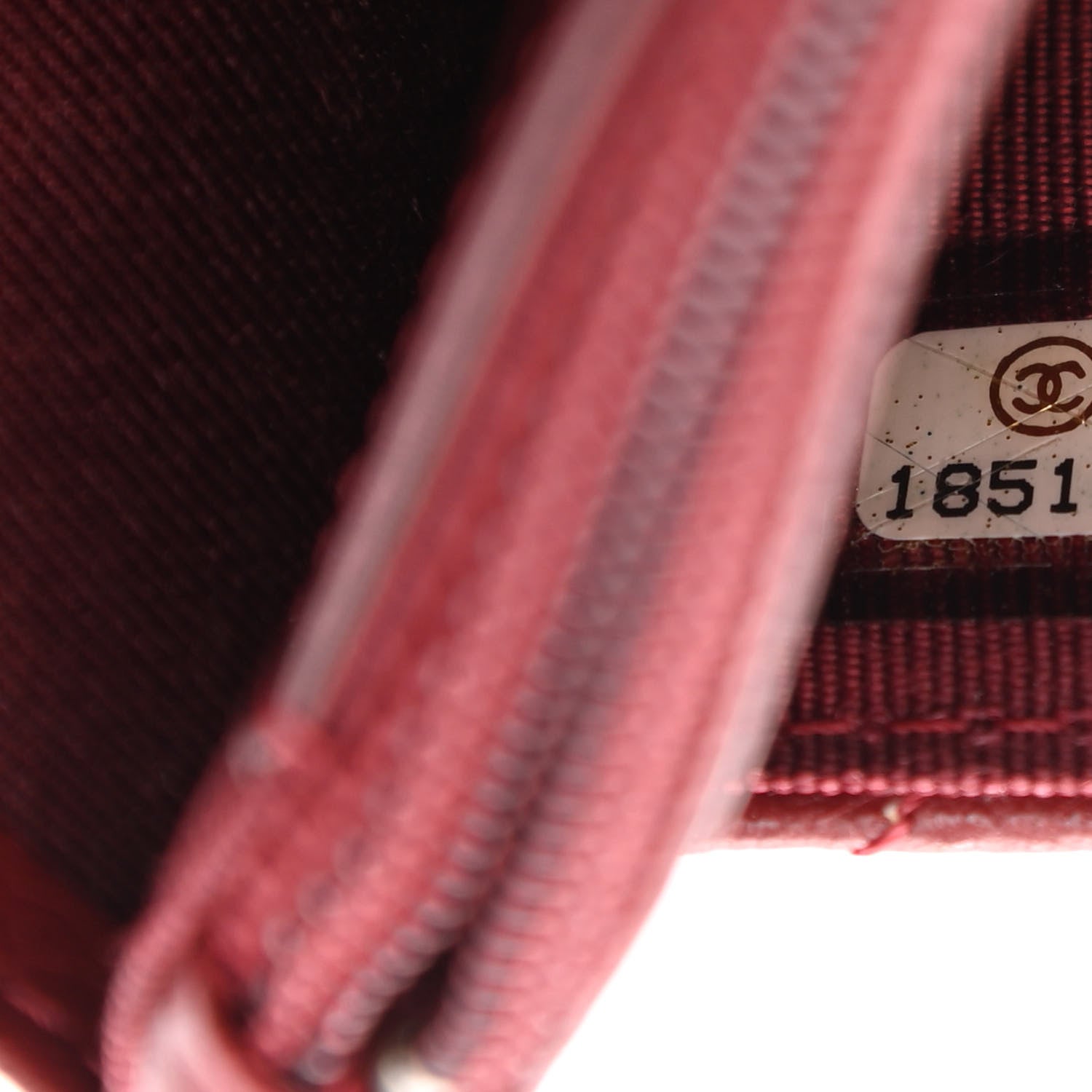 Chanel Caviar Quilted Wallet on Chain WOC Burgundy 7 of 14