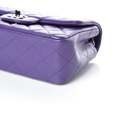 Chanel Lambskin Quilted Mini Rectangular Flap Purple 6 of 9