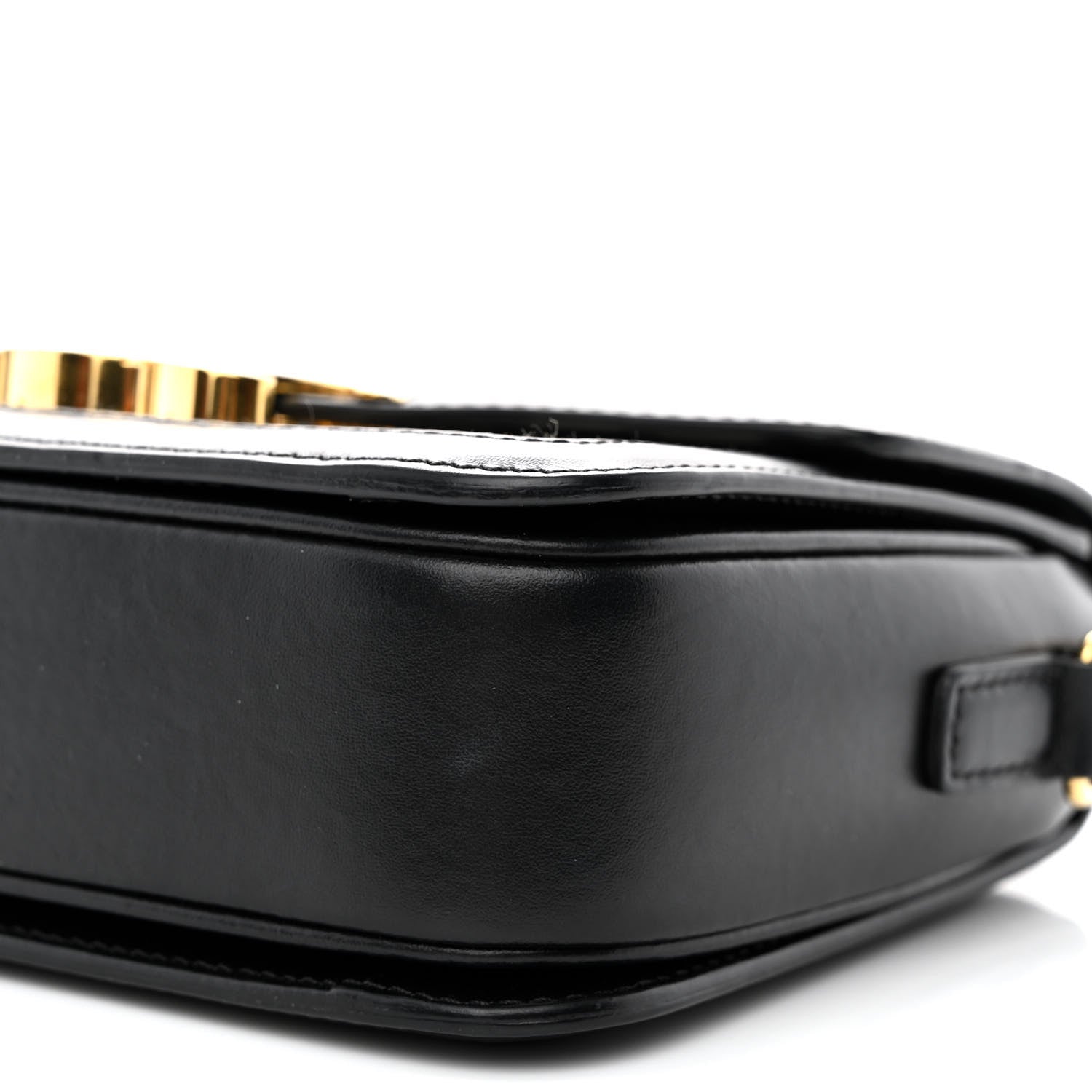 Celine Canvas Calfskin Triomphe Embroidered Teen Triomphe Bag Black 11 of 11
