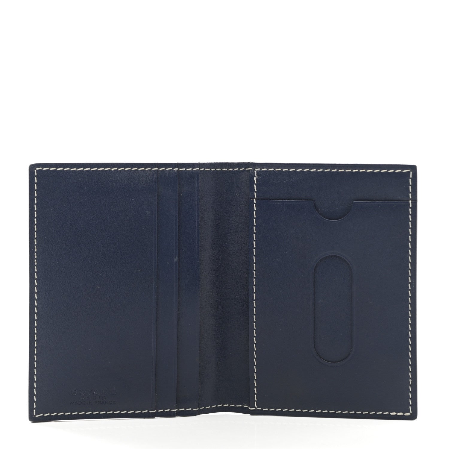 Goyard Goyardine Saint Marc Folding Card Case Navy 5 of 11