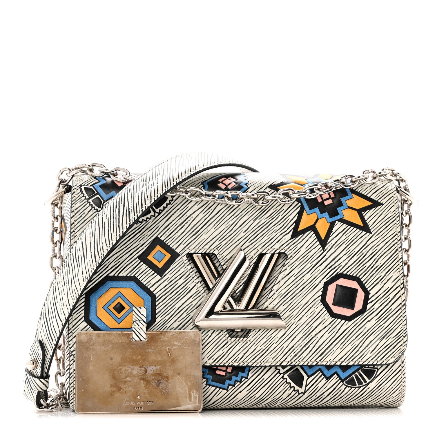 Louis Vuitton Epi Azteque Twist Shoulder Bag MM White 3 of 13