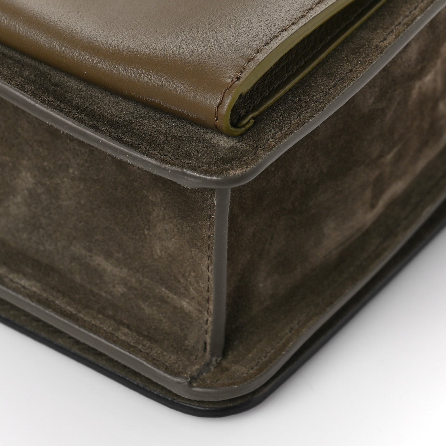 Suede Calfskin Multi Dia Day Bag Black Truffle