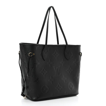 Louis Vuitton Empreinte Monogram Giant Neverfull MM Black 3 of 9