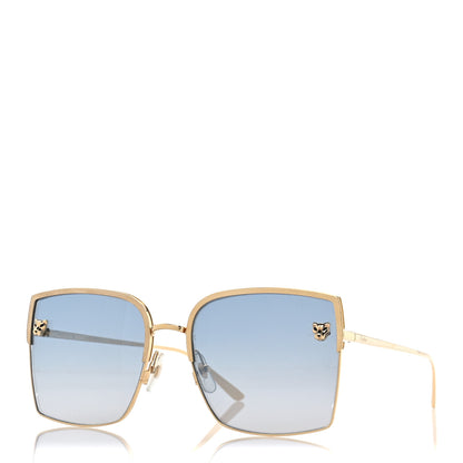 Cartier Panthere De Cartier Square Sunglasses Gold 1 of 9