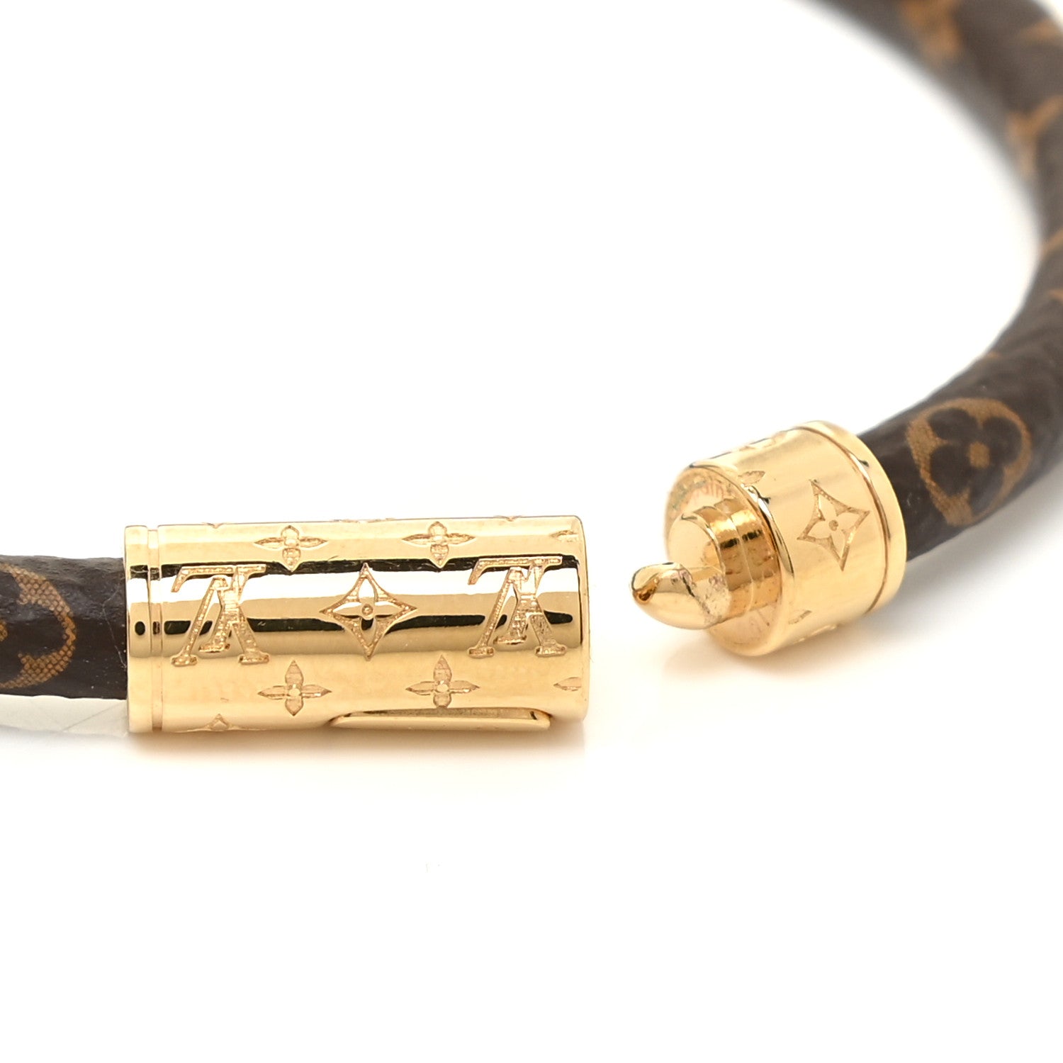 Louis Vuitton Monogram Confidential Bracelet size 19 Red 4 of 5