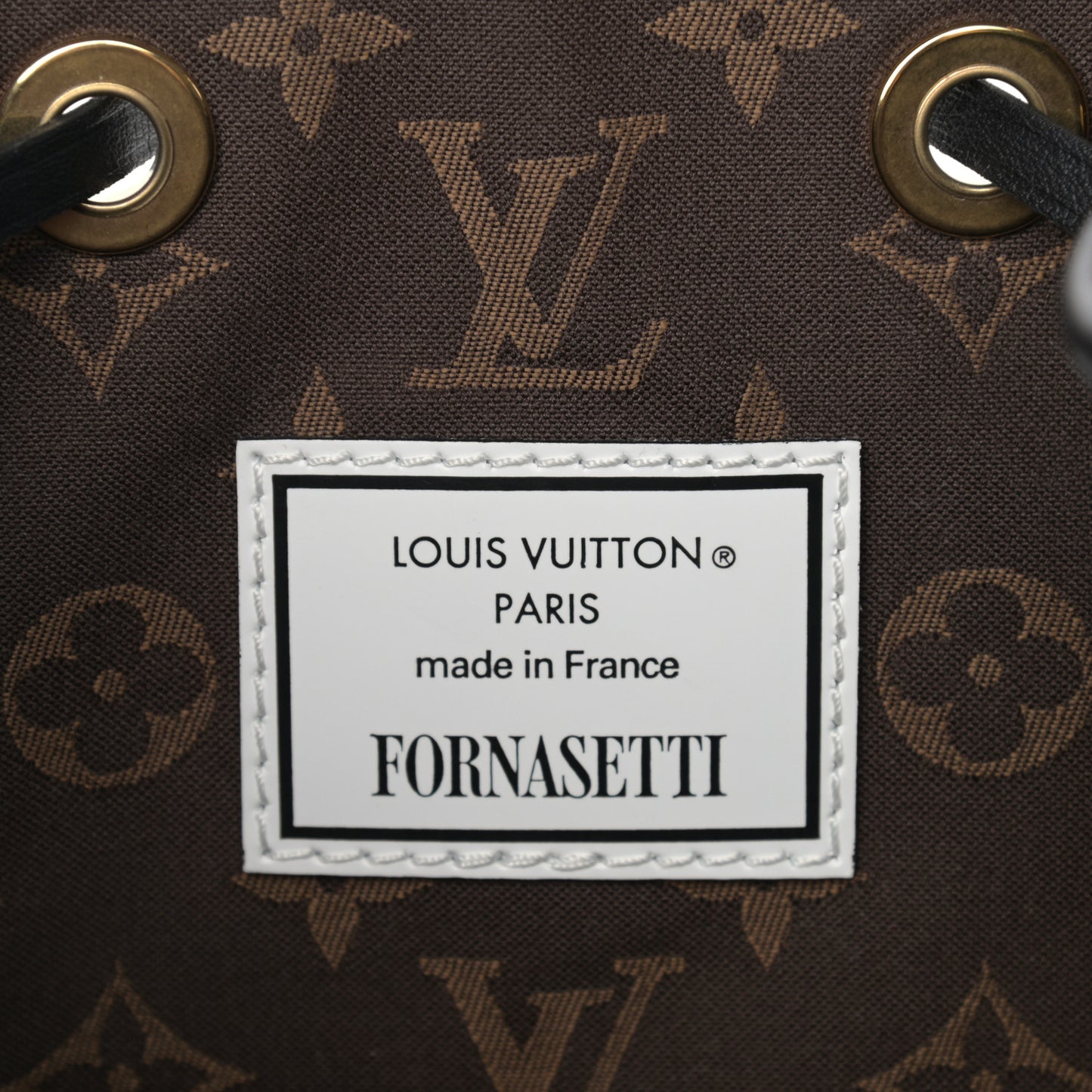 X FORNASETTI Calfskin Architettura Noe MM Black White