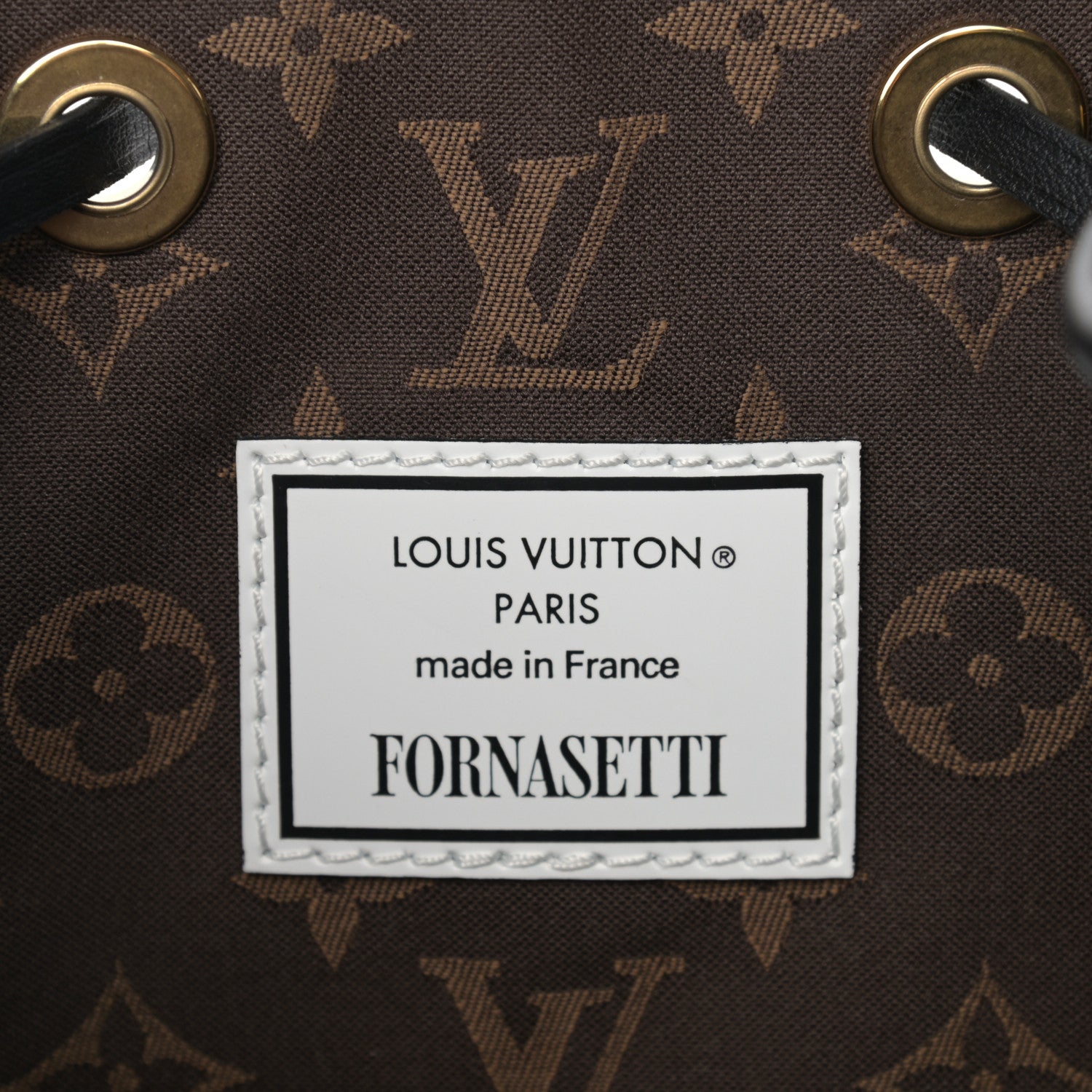 Louis Vuitton X FORNASETTI Calfskin Architettura Noe MM Black White 6 of 8