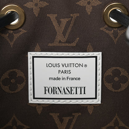 Louis Vuitton X FORNASETTI Calfskin Architettura Noe MM Black White 6 of 8