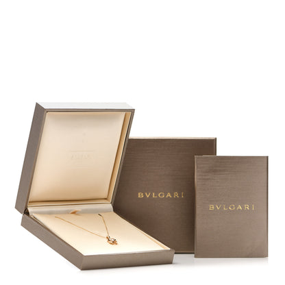 Bulgari 18K Yellow Gold Diamond Fiorever Pendant Necklace 8 of 8