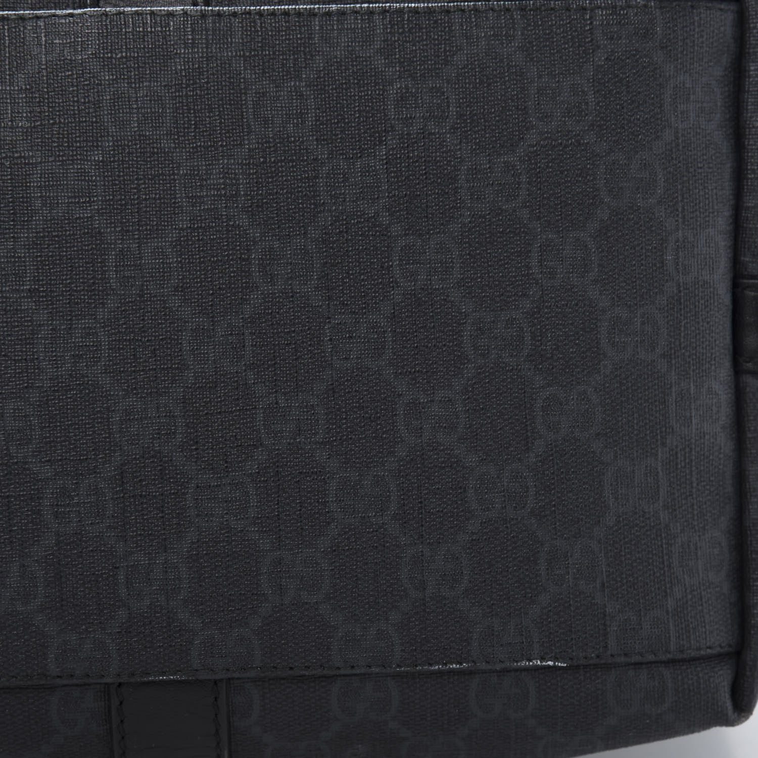 Gucci GG Supreme Monogram Tote Black Grey 13 of 14