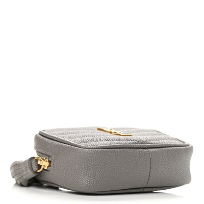 Saint Laurent Grain De Poudre Matelasse Monogram Baby Lou Camera Bag Fog 4 of 10