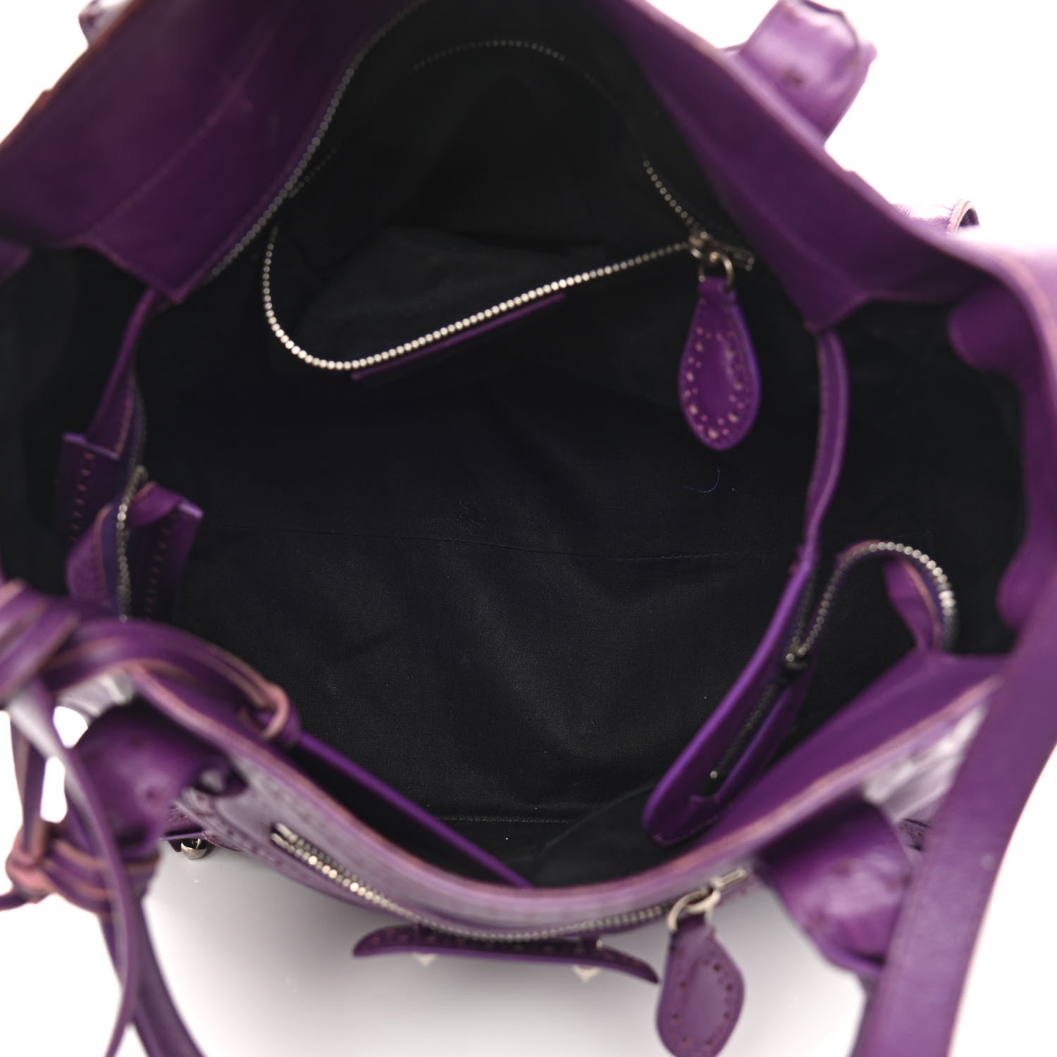 Balenciaga Agneau Classic Silver Hardware Riva Velo Purple 5 of 19