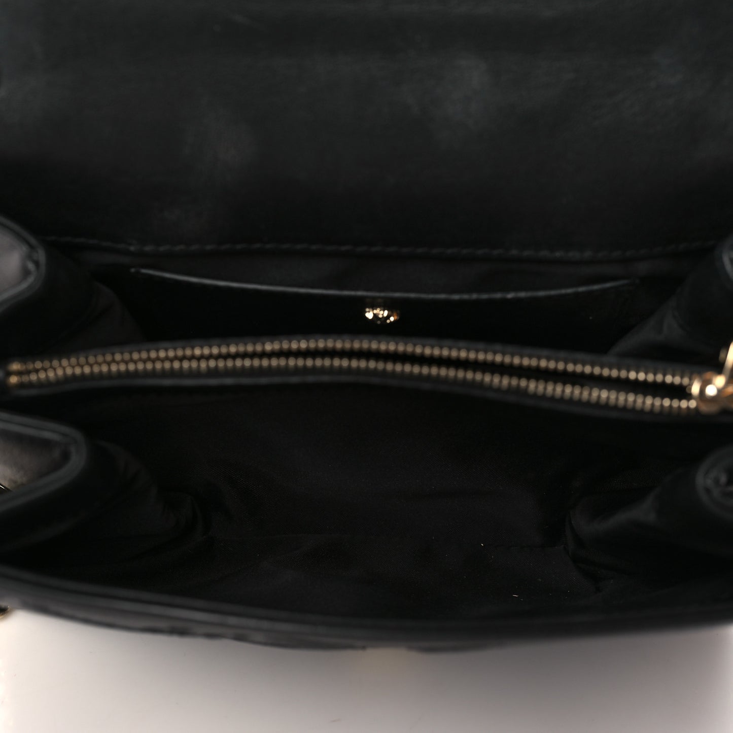 Nappa Palazzo Quilted Shoulder Bag Black