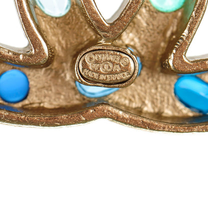 Chanel Pearl Beaded CC Belt Blue 4 of 6