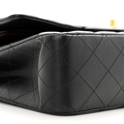Chanel Lambskin Quilted Medium Double Flap Black 8 of 16