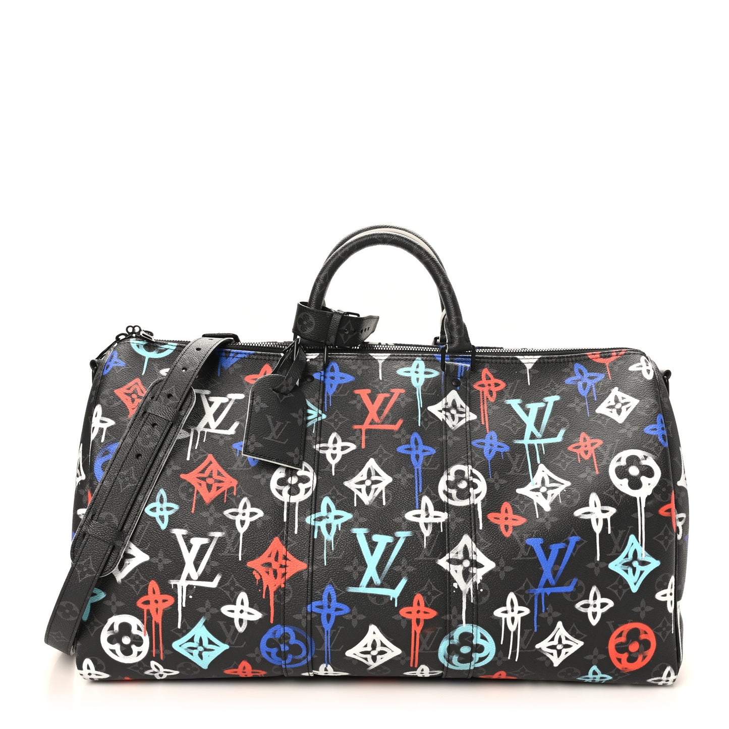 Monogram Eclipse LV Graffiti Keepall Bandouliere 50 Multicolor