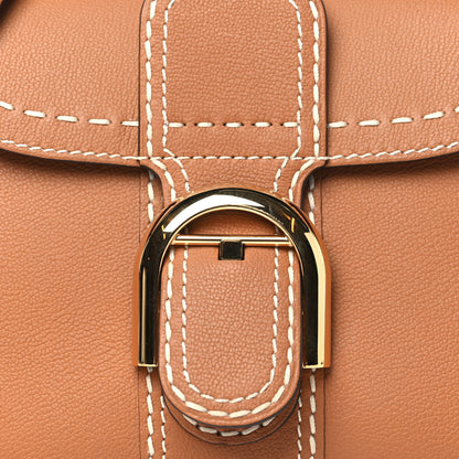 Delvaux Grained Rodeo Calfskin Surpique Mini Brillant Satchel Vegetal Ivory 9 of 12