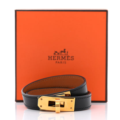 Hermes Box Kelly Double Tour Bracelet S Black 12 of 12