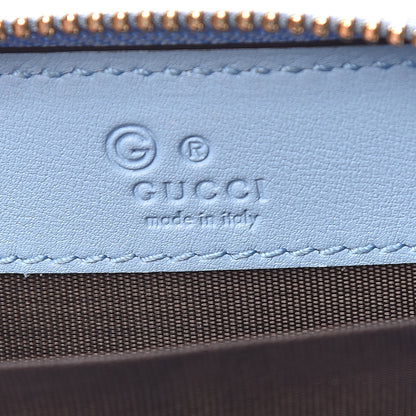 Gucci Microguccissima Zip Around Card Case Mineral Blue 6 of 8
