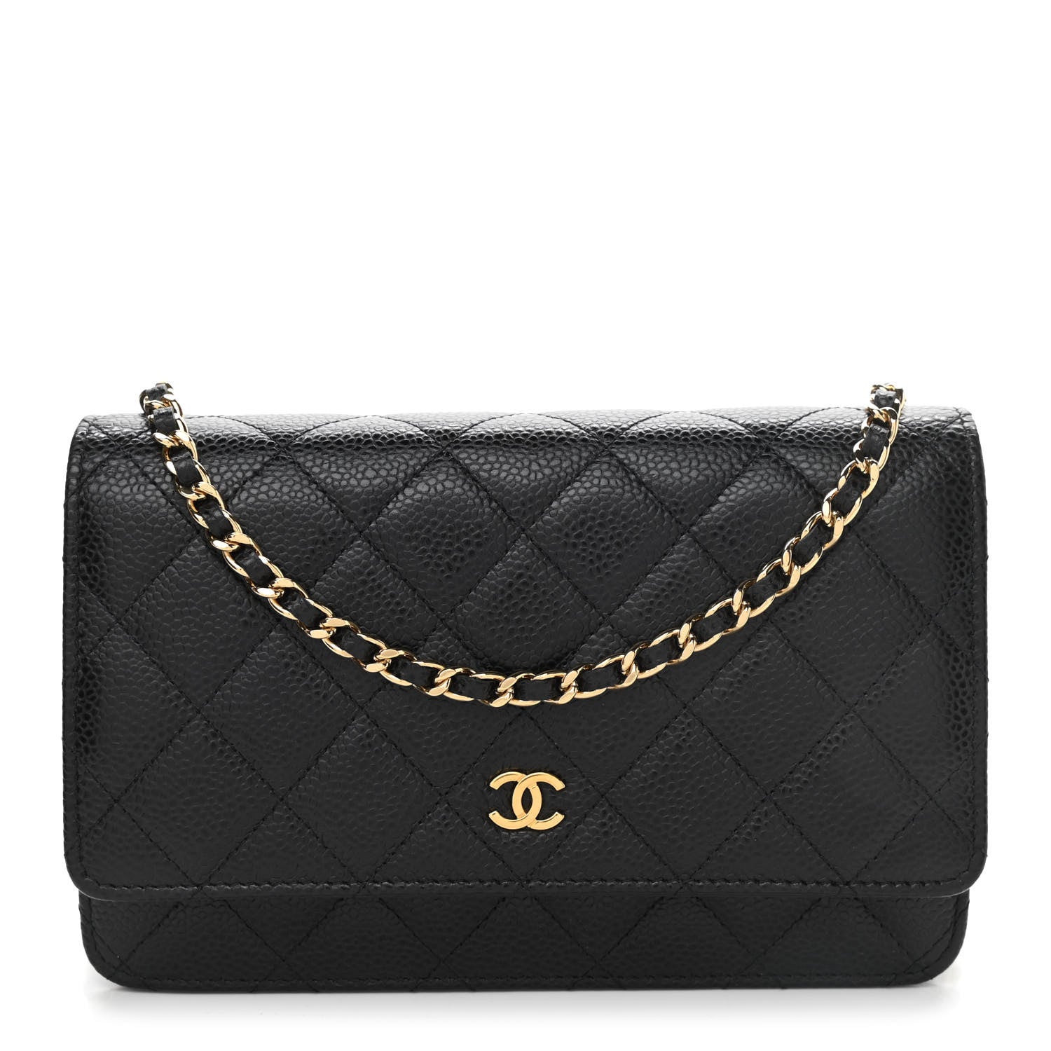 Chanel Caviar Quilted Wallet On Chain WOC Black 1 of 11