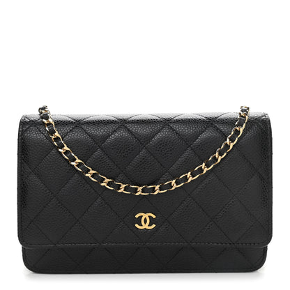 Chanel Caviar Quilted Wallet On Chain WOC Black 1 of 11