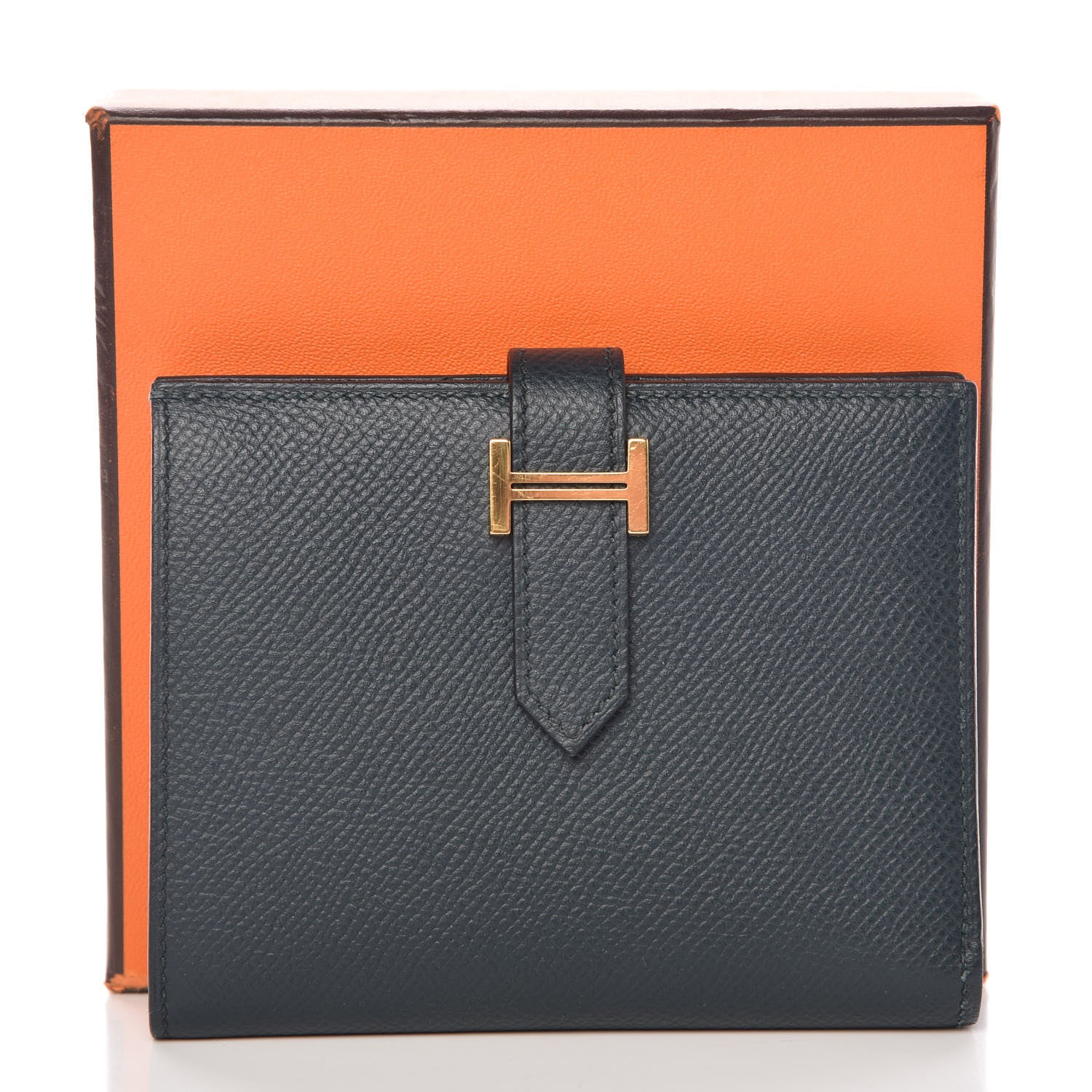 Hermes Epsom Bearn Compact Wallet Vert Cypress 8 of 8
