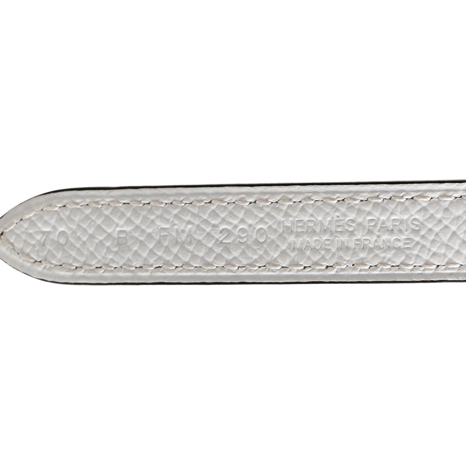 Hermes Epsom Swift Carrousel 13mm Belt 70 28 White Etoupe 5 of 6