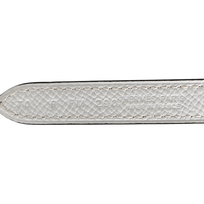 Hermes Epsom Swift Carrousel 13mm Belt 70 28 White Etoupe 5 of 6