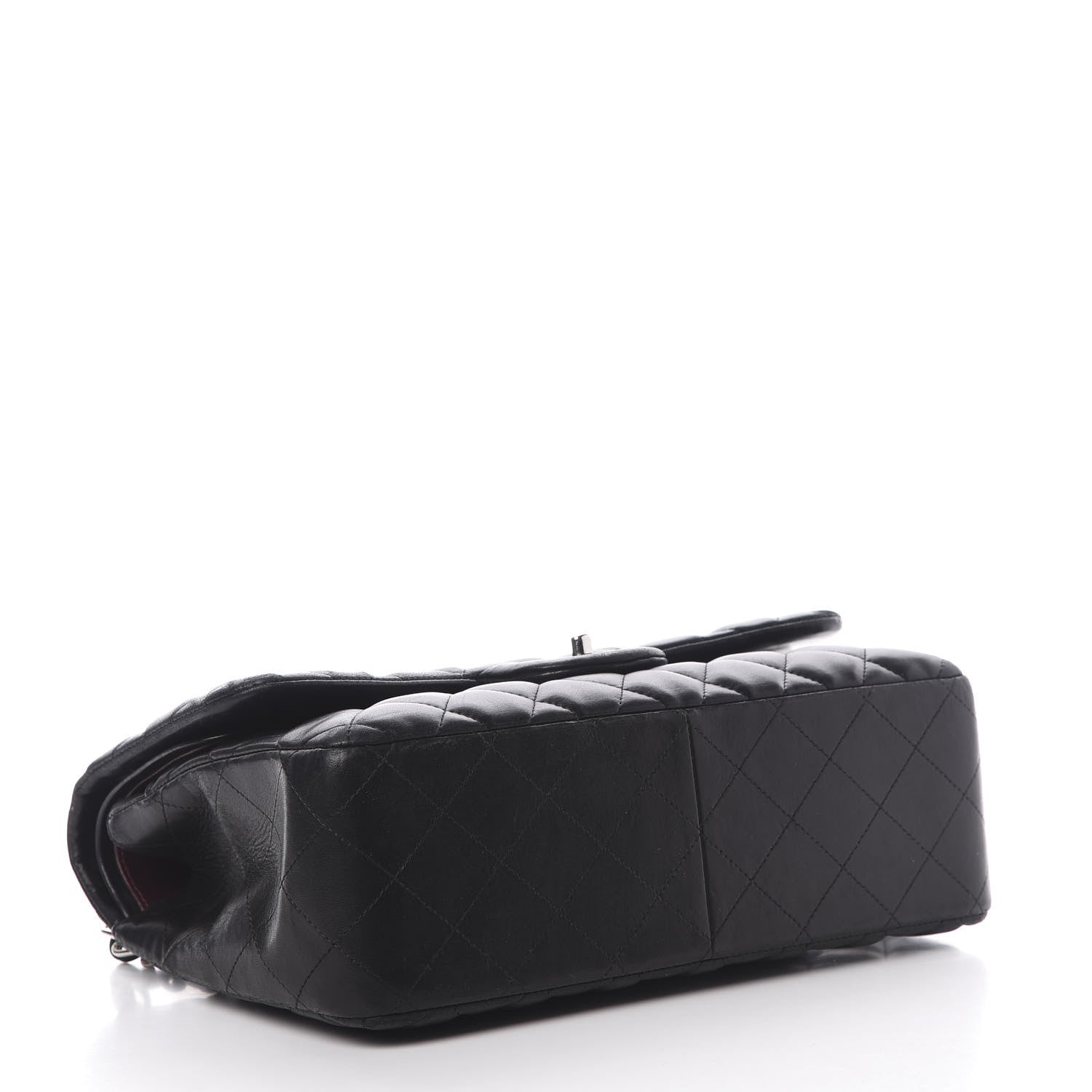 Chanel Lambskin Quilted Jumbo Double Flap Black 4 of 23