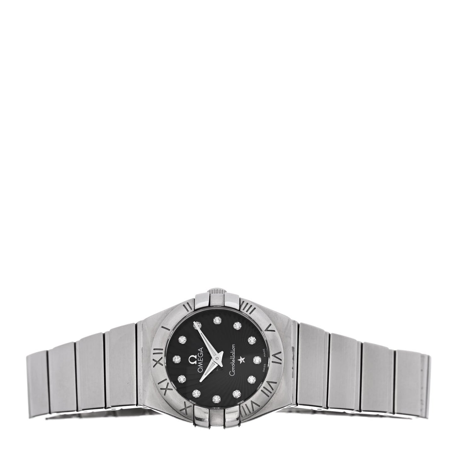 Stainless Steel Diamond 24mm Constellation Quartz Watch Black 123.10.24.60.51.001
