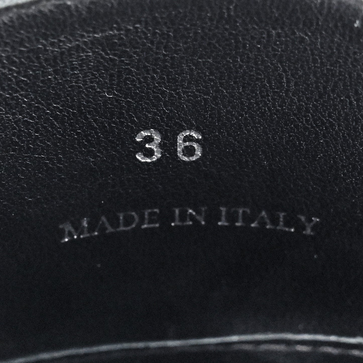 Natural Calfskin Metal Triangle Logo 45mm Clogs 36 Black